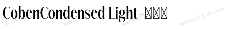 CobenCondensed Light字体转换